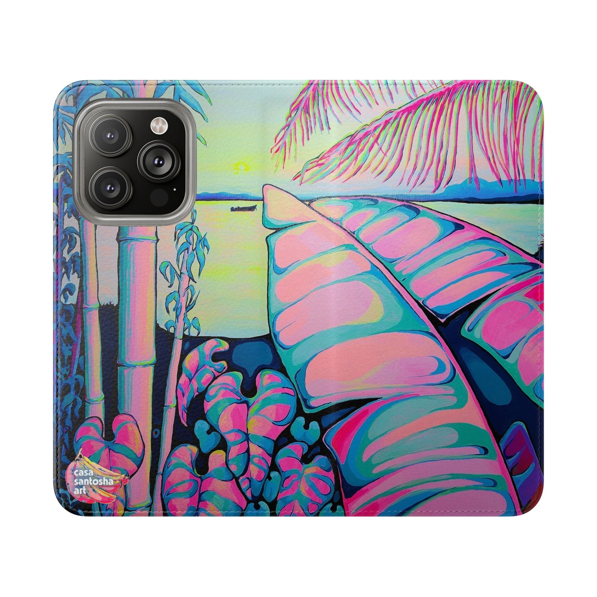 Serenity Bocas Flip Phone Case – Wallet Cover with Card Slots