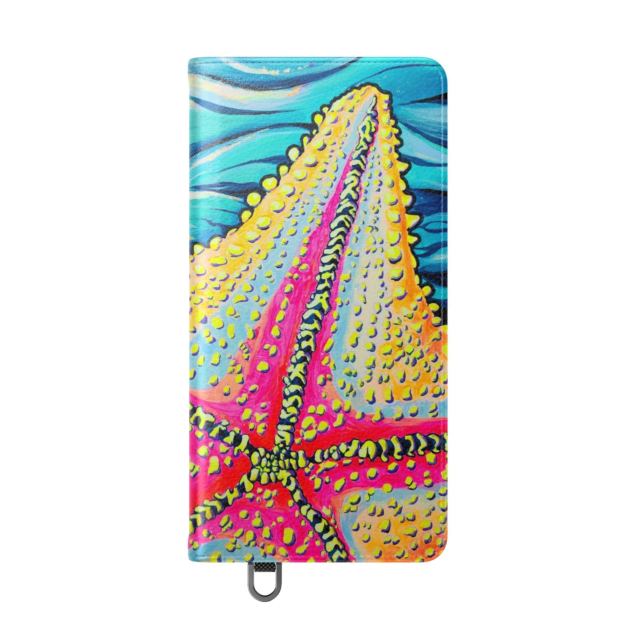 Starfish Beach Bocas Flip Phone Case – Wallet Cover with Card Slots