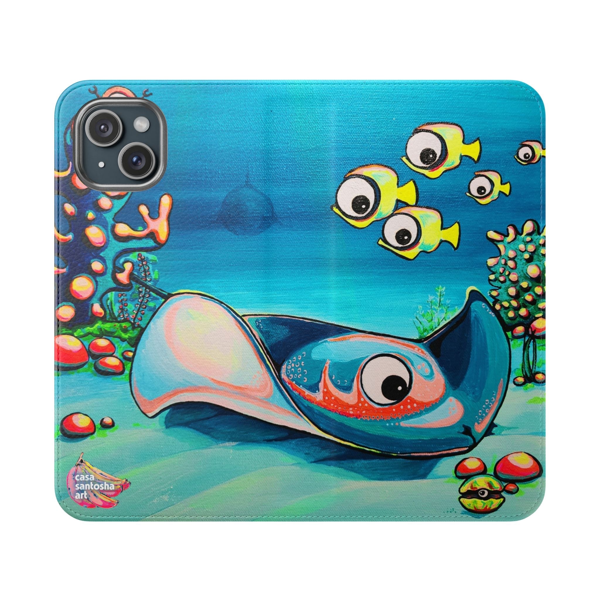 Cyclops Stingray Flip Phone Case – Wallet Cover with Card Slots