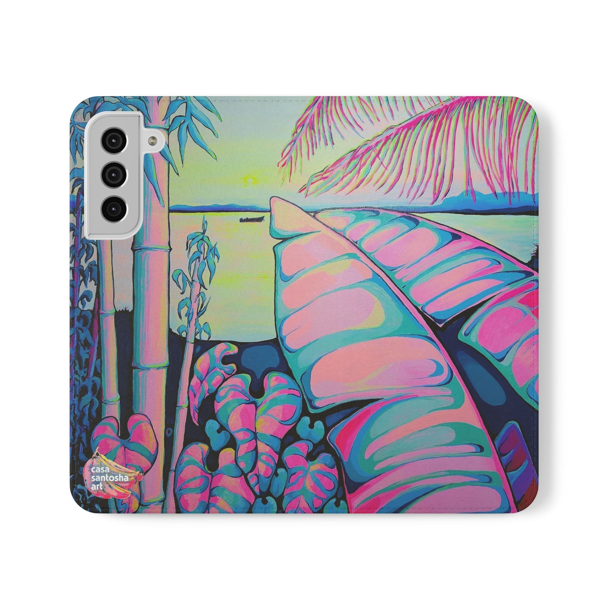 Serenity Bocas Flip Phone Case – Wallet Cover with Card Slots