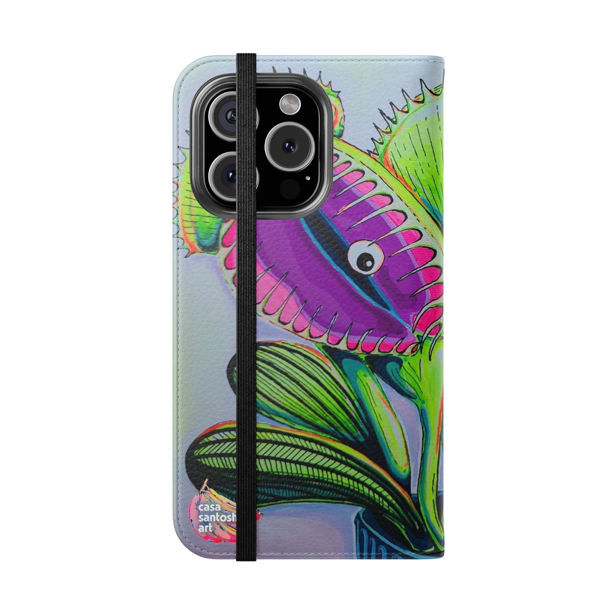 Cyclops Venus Fly Trap Flip Phone Case – Wallet Cover with Card Slots