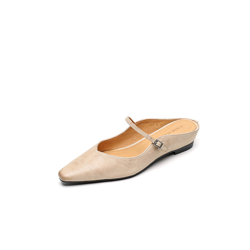 Slip-On Sandals with a Single Strap