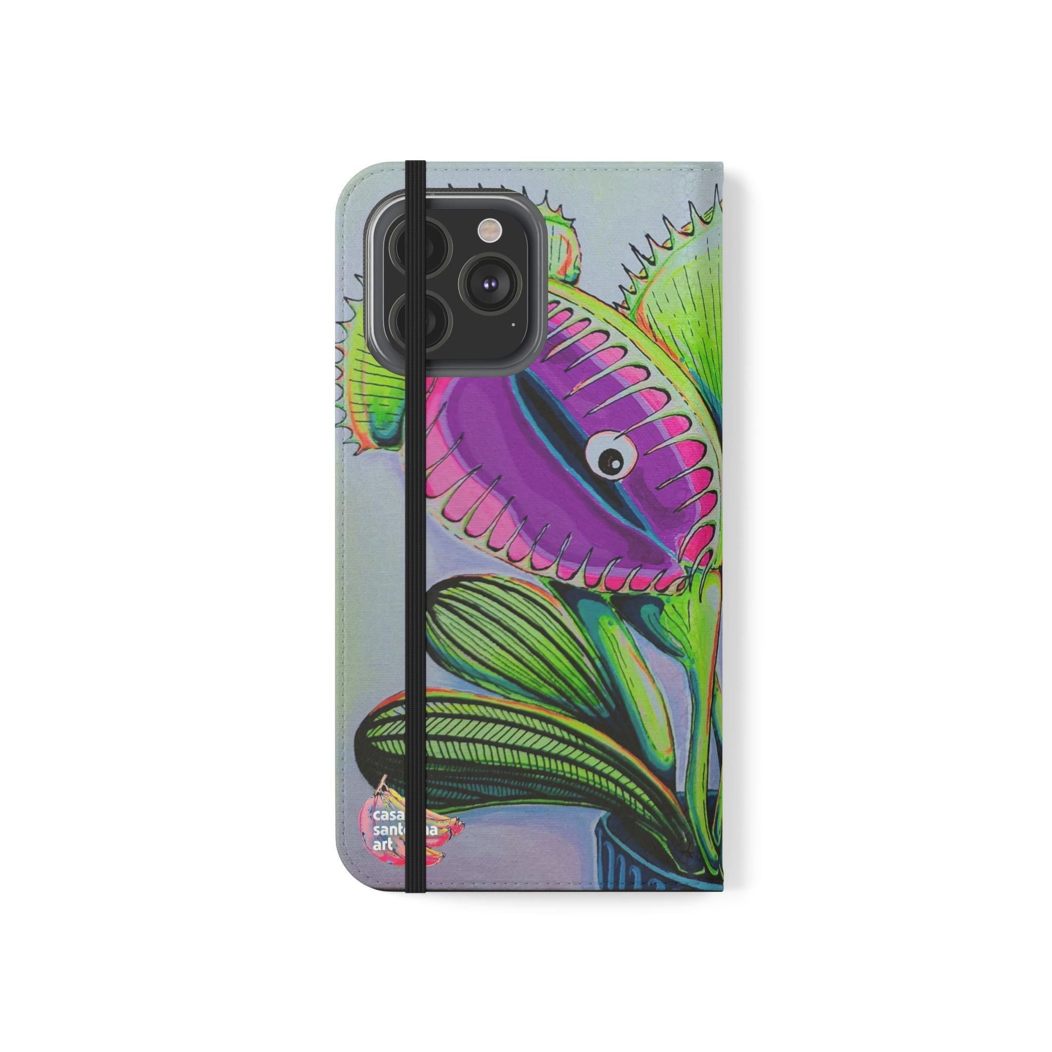 Cyclops Venus Fly Trap Flip Phone Case – Wallet Cover with Card Slots