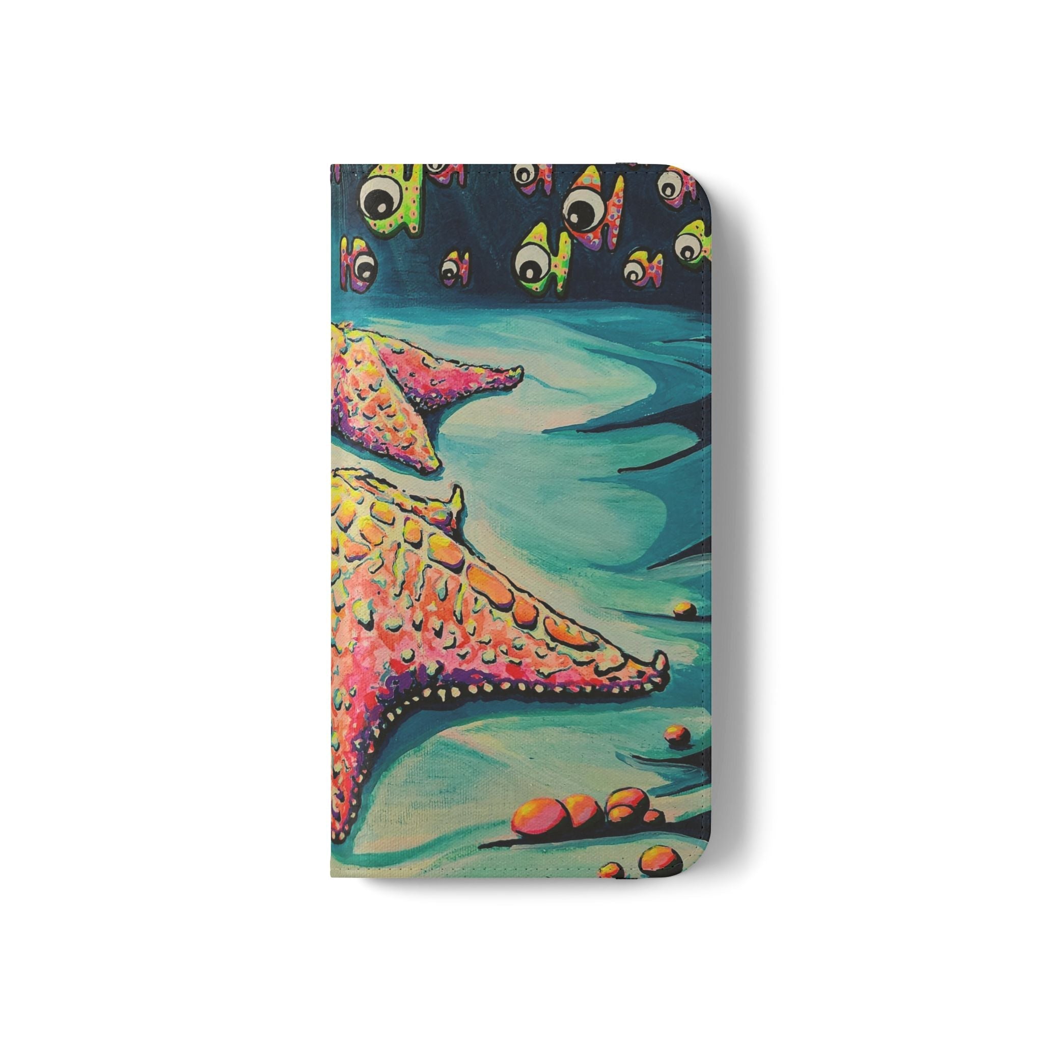 Cyclops Starfish Flip Phone Case – Wallet Cover with Card Slots