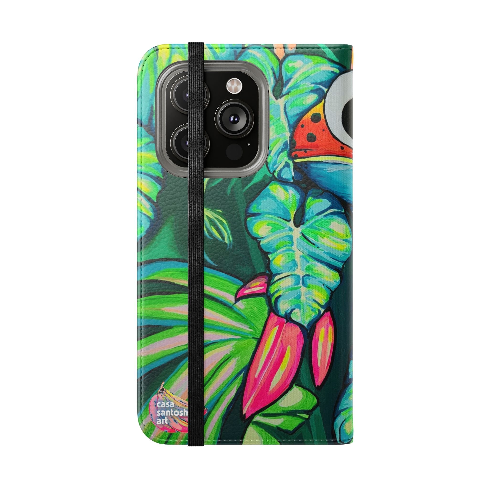 Cyclops Red Frog Flip Phone Case – Wallet Cover with Card Slots