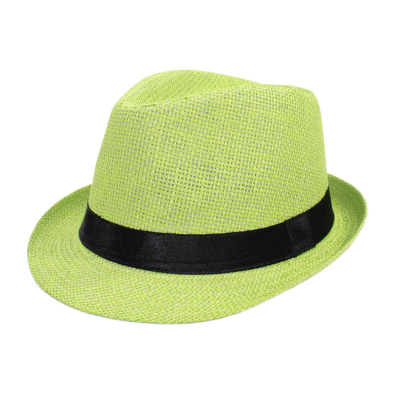 Summer Jazz Linen Straw Hat