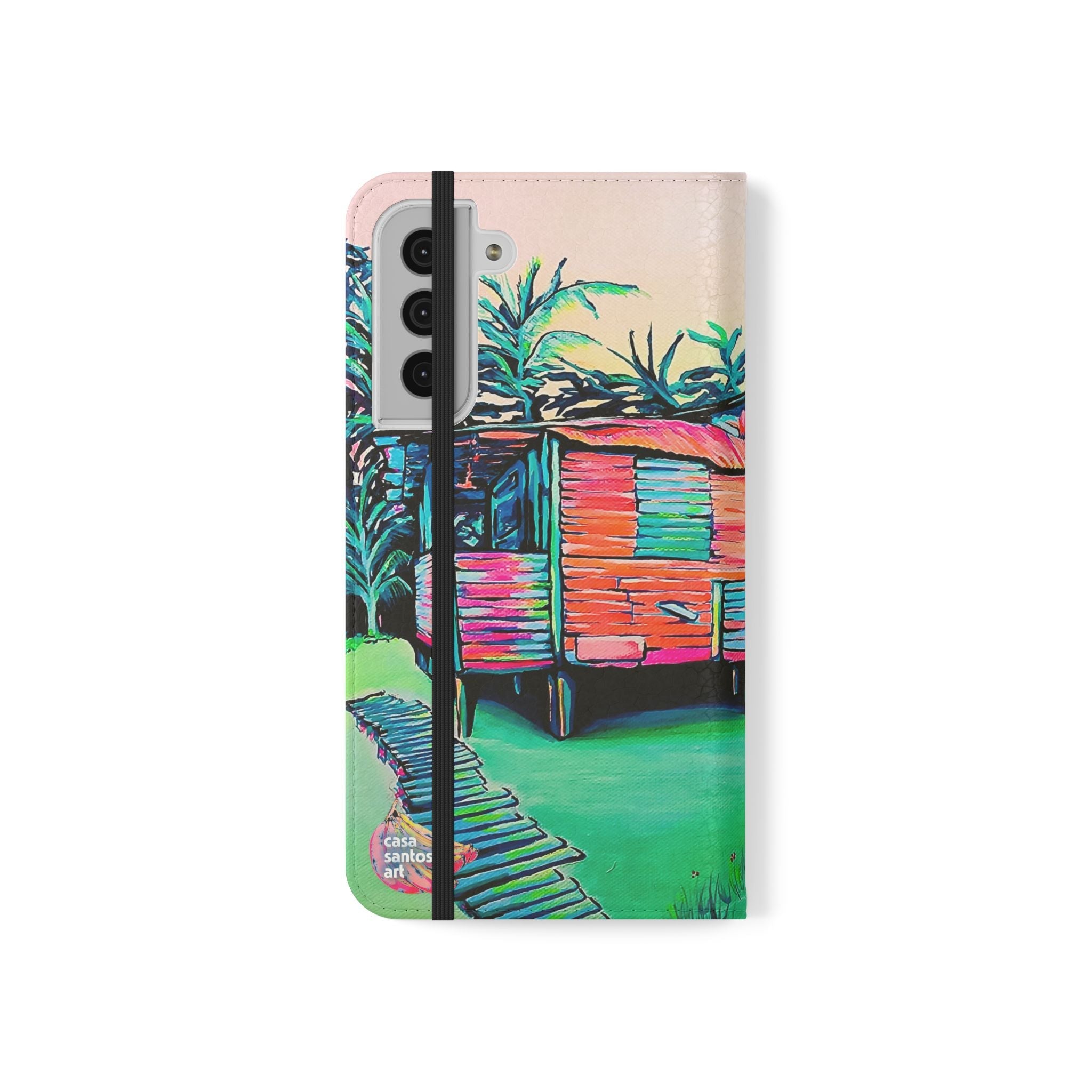 Luis Russell House Bocas Flip Phone Case – Wallet Cover with Card Slots