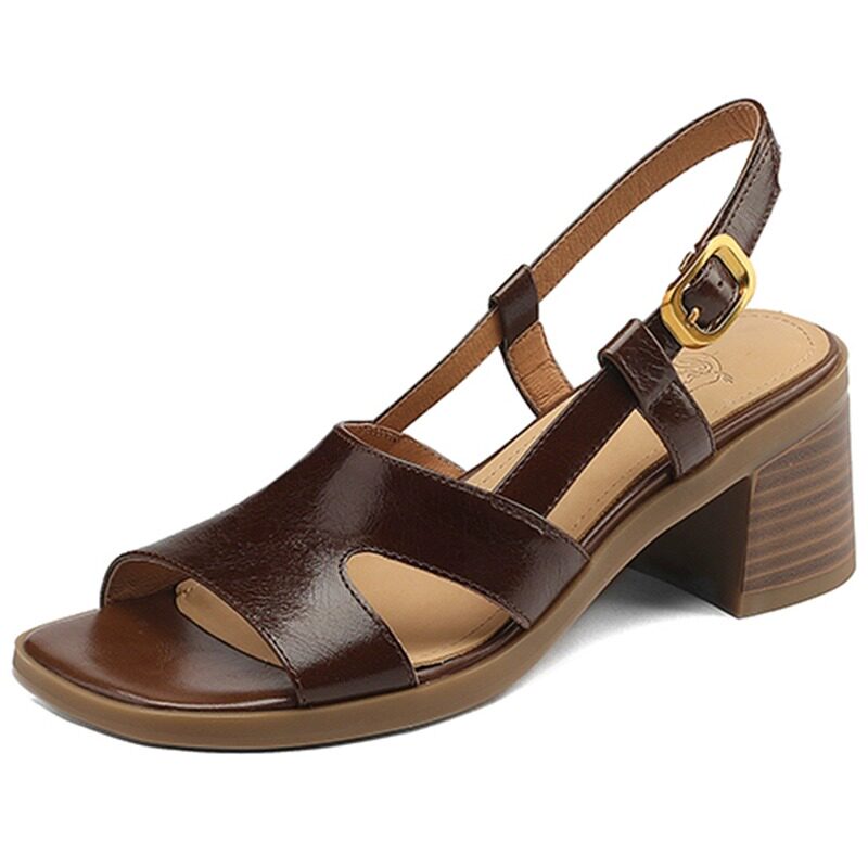 Peep Open Toe Slingback Sandals