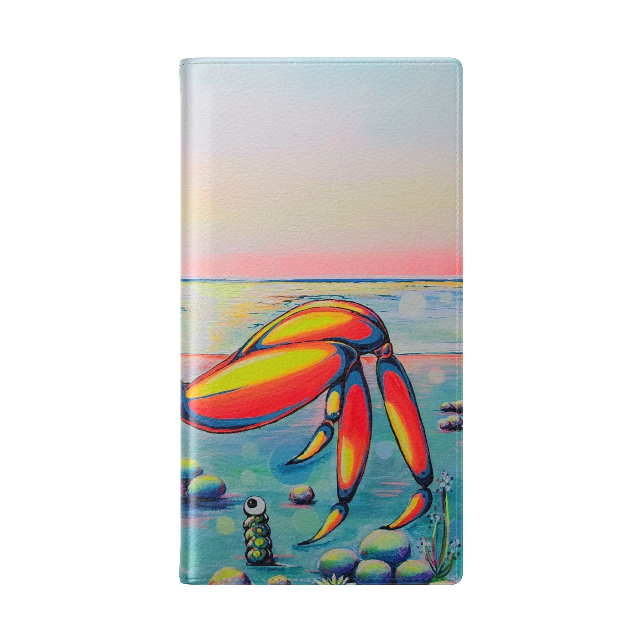Cyclops Crab Flip Phone Case – Wallet Cover with Card Slots