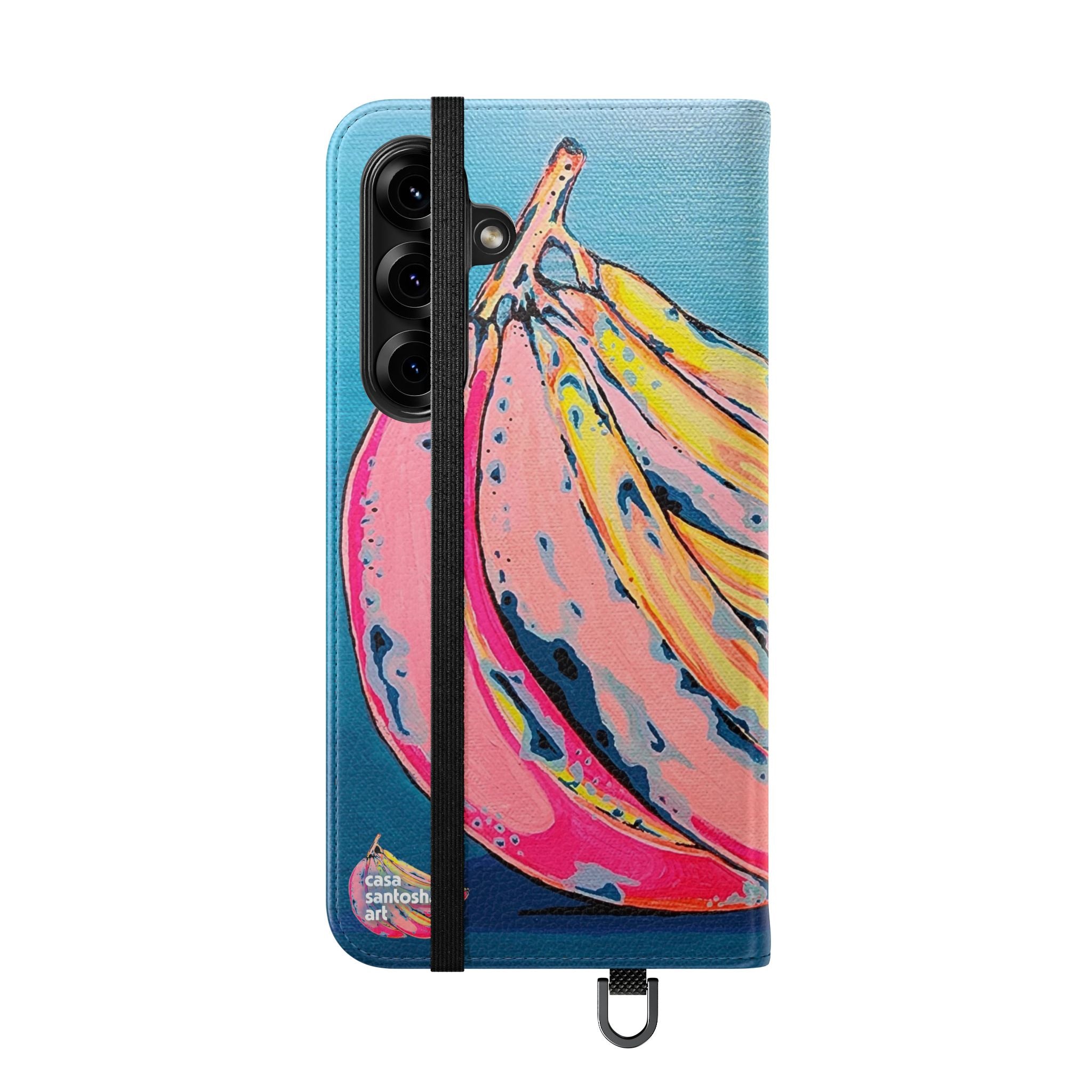 Neon Bananas Flip Phone Case – Wallet Cover with Card Slots