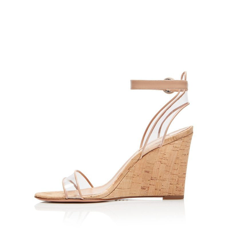 Clear and Wood Grain Wedges