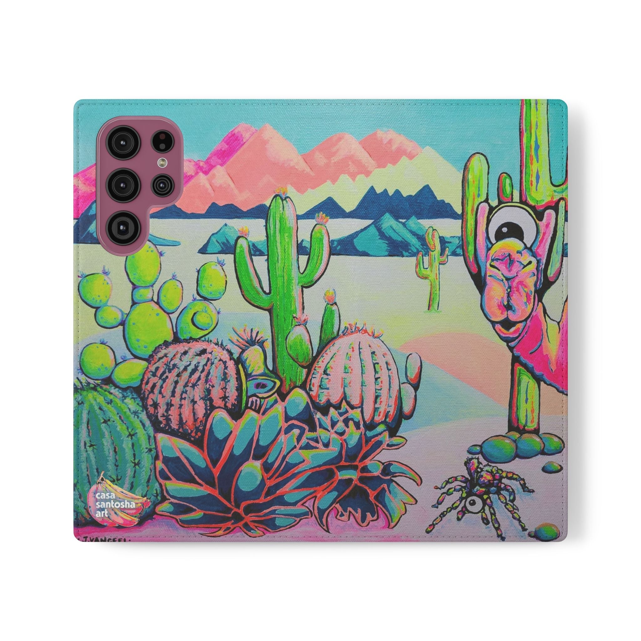 Cyclops Camel Flip Phone Case – Wallet Cover with Card Slots