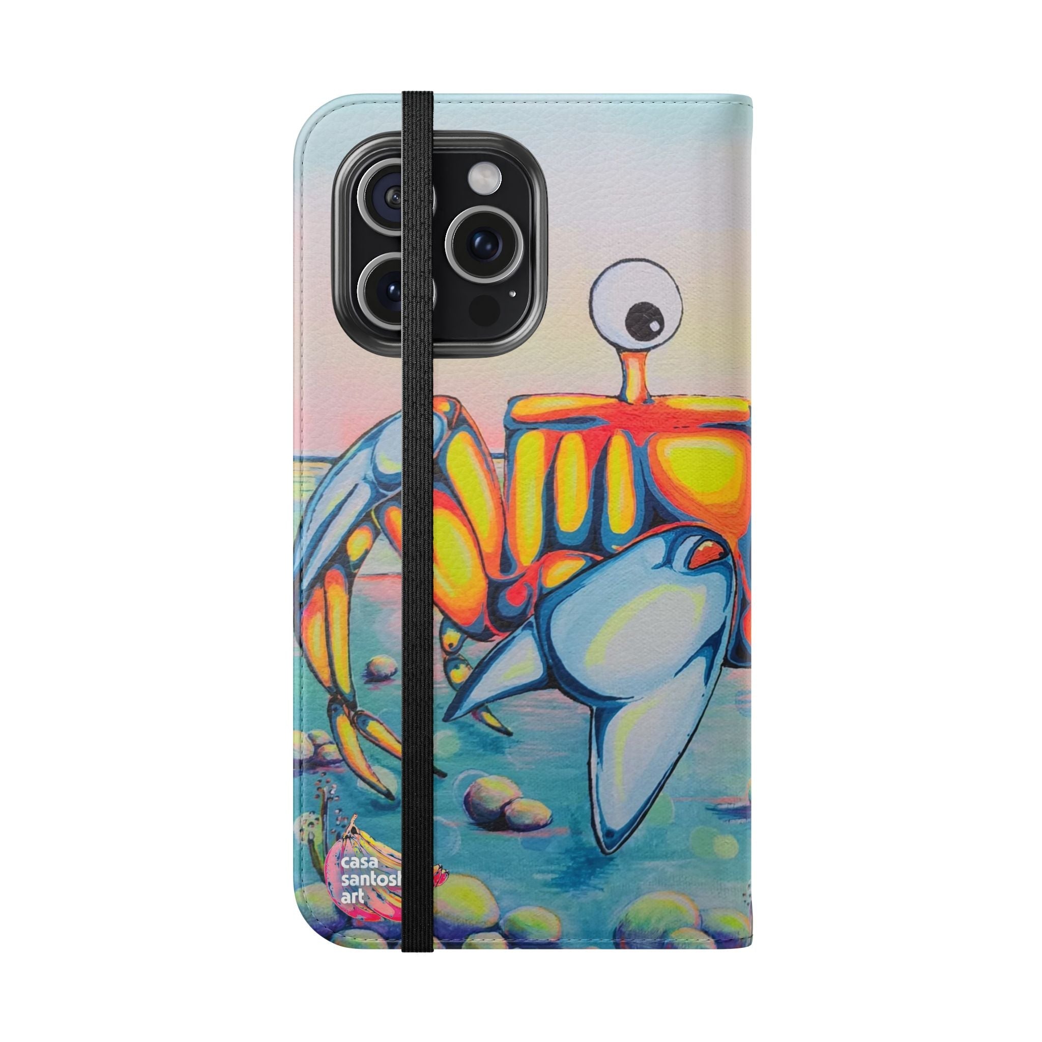 Cyclops Crab Flip Phone Case – Wallet Cover with Card Slots