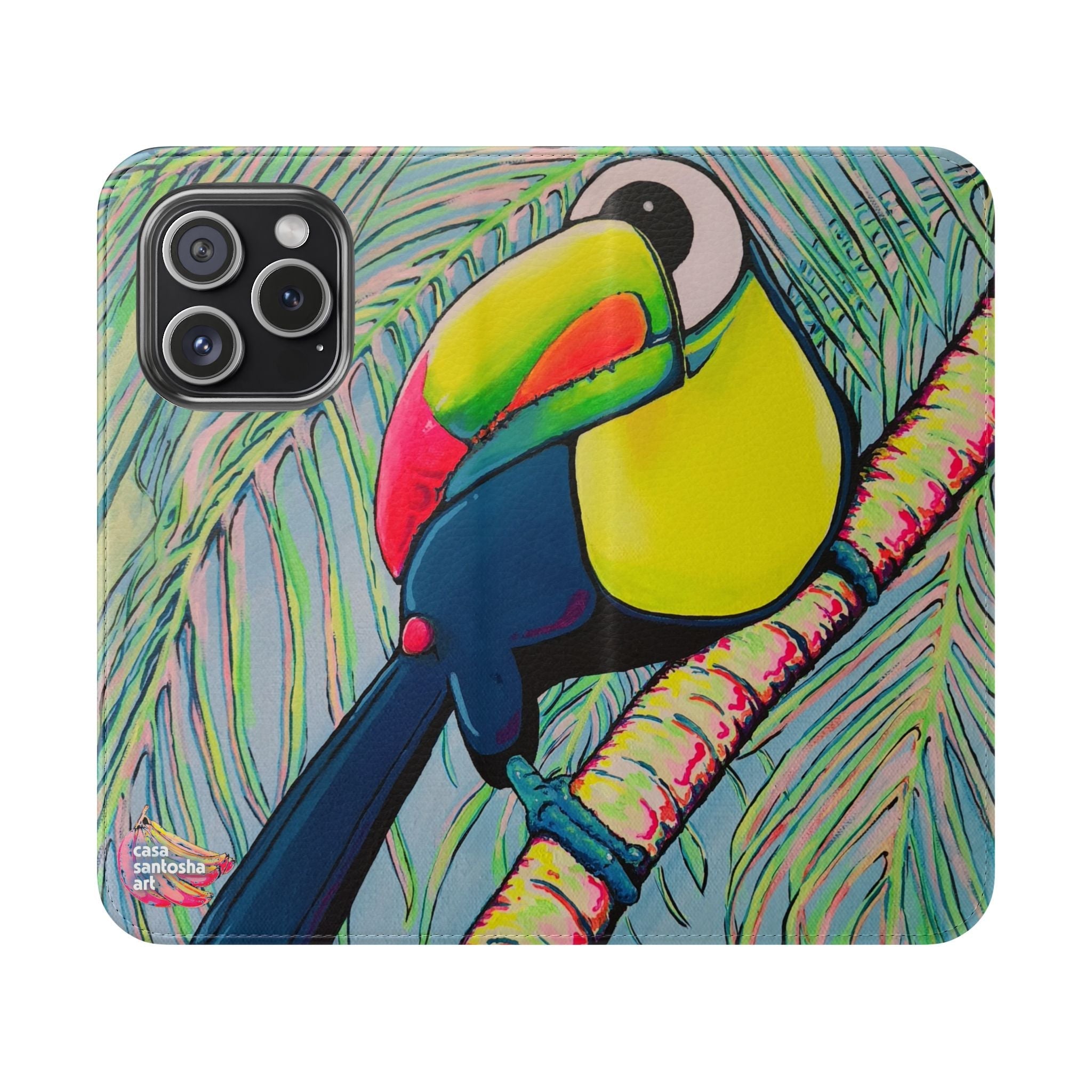 Cyclops Toucan Flip Phone Case – Wallet Cover with Card Slots