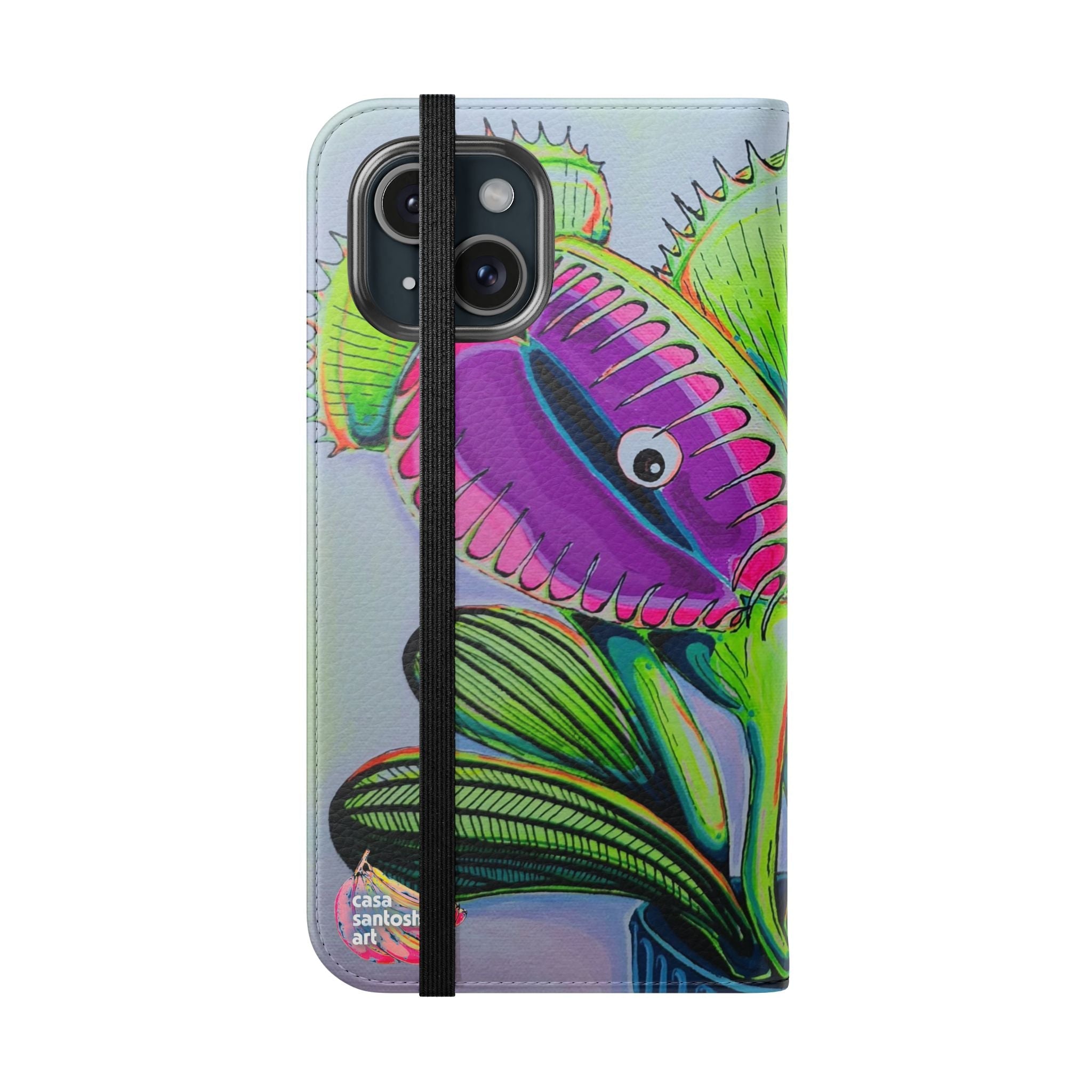 Cyclops Venus Fly Trap Flip Phone Case – Wallet Cover with Card Slots