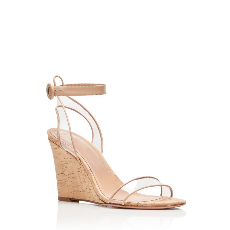 Clear and Wood Grain Wedges