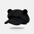 Bear Ears Suede Fleece Hat