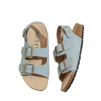 Leather Velcro Closure Sandals