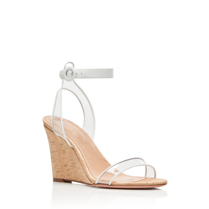 Clear and Wood Grain Wedges