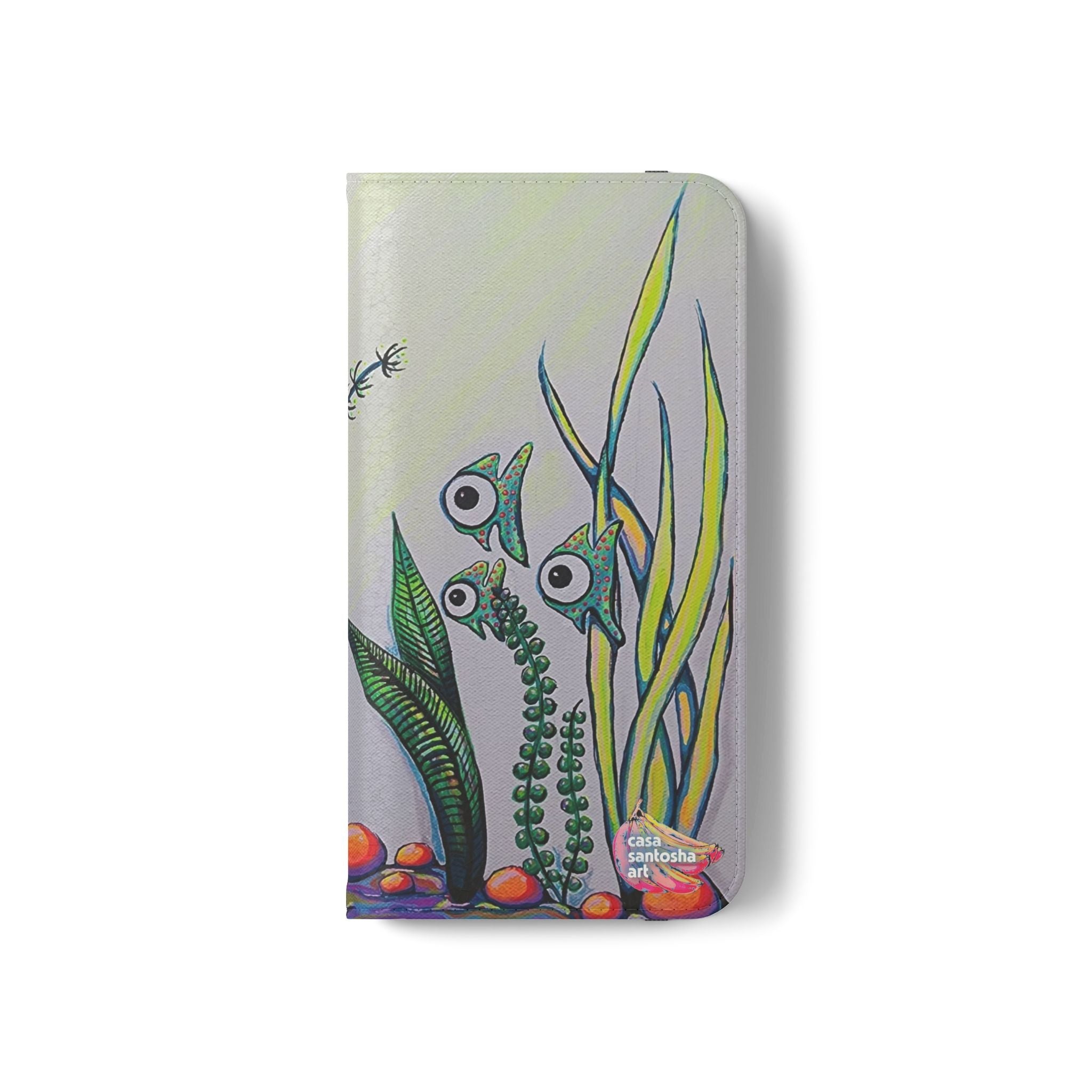 Cyclops Clam Flip Phone Case – Wallet Cover with Card Slots