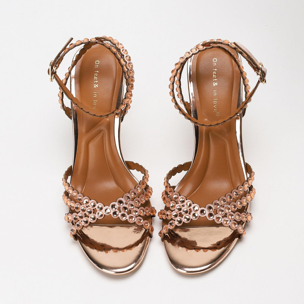 Crisscross Strappy Stiletto Heels