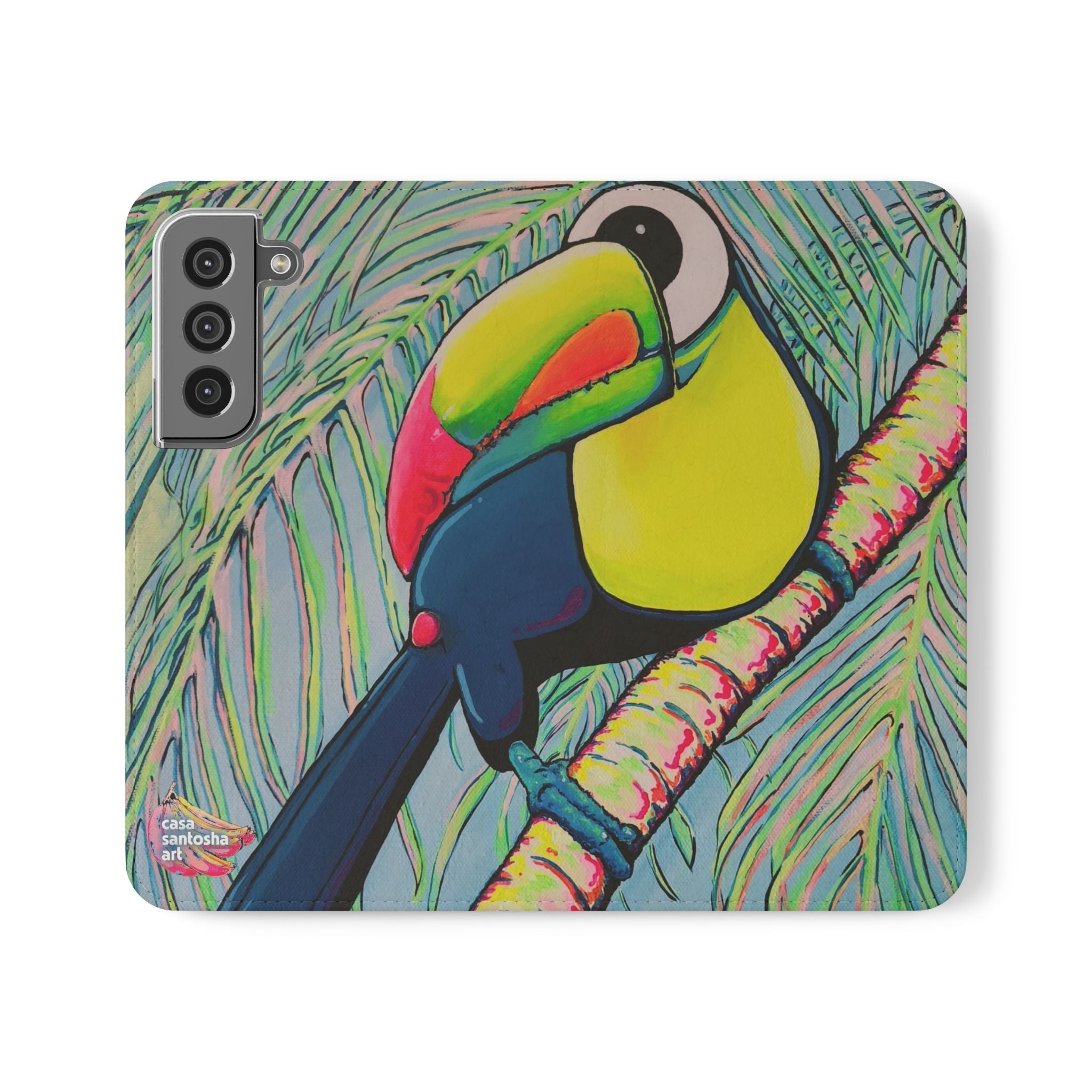 Cyclops Toucan Flip Phone Case – Wallet Cover with Card Slots