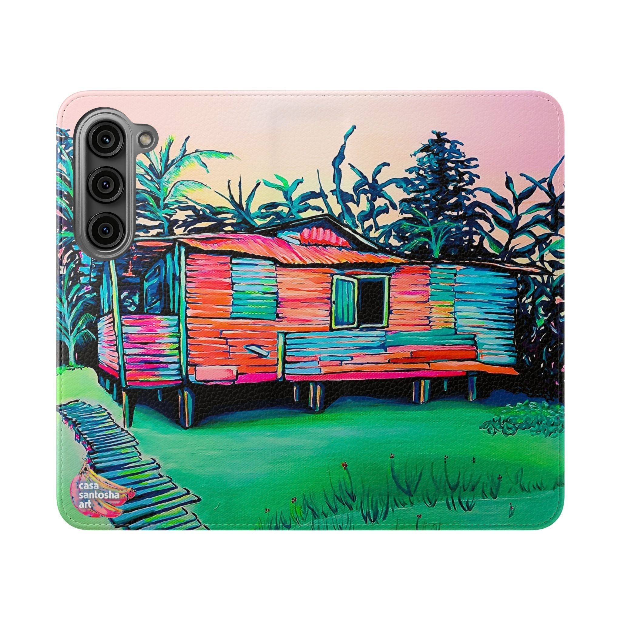 Luis Russell House Bocas Flip Phone Case – Wallet Cover with Card Slots