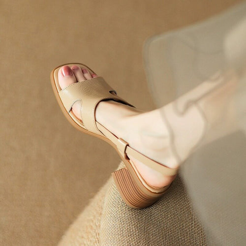 Peep Open Toe Slingback Sandals