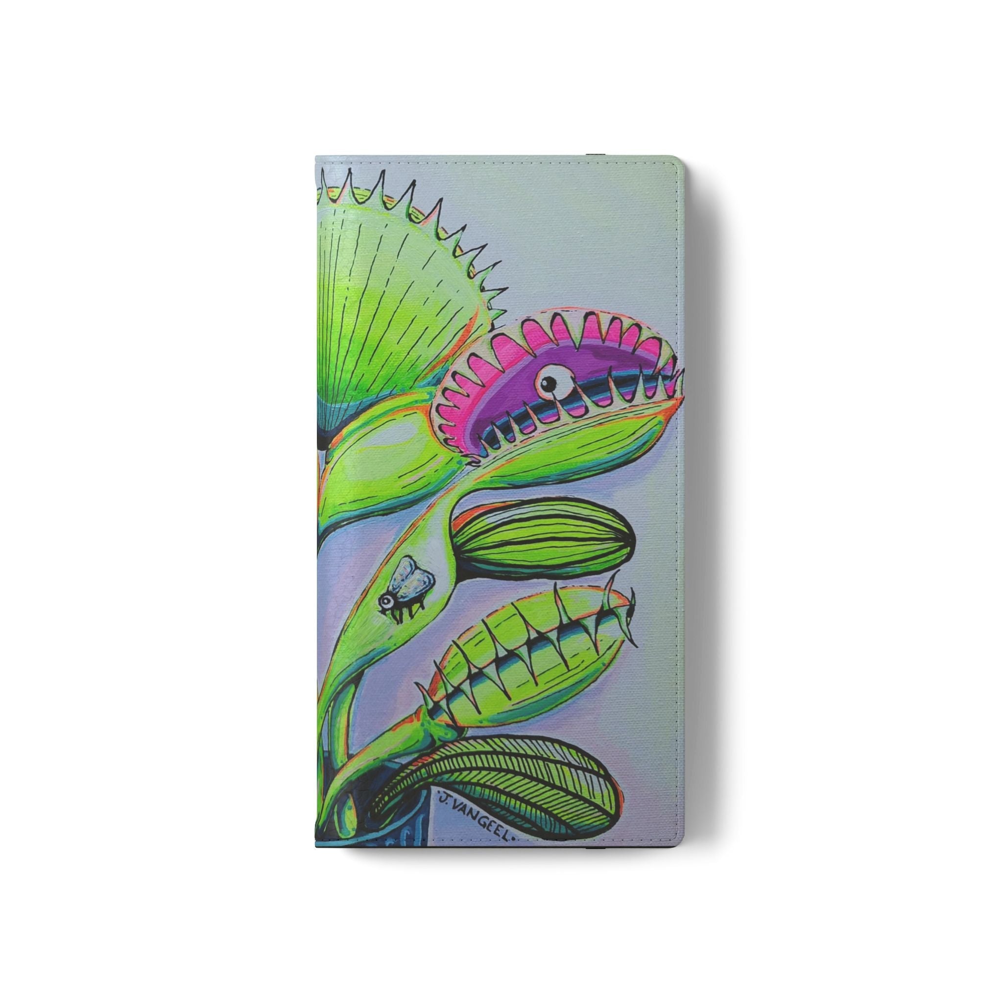Cyclops Venus Fly Trap Flip Phone Case – Wallet Cover with Card Slots