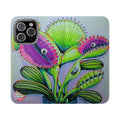 Cyclops Venus Fly Trap Flip Phone Case – Wallet Cover with Card Slots