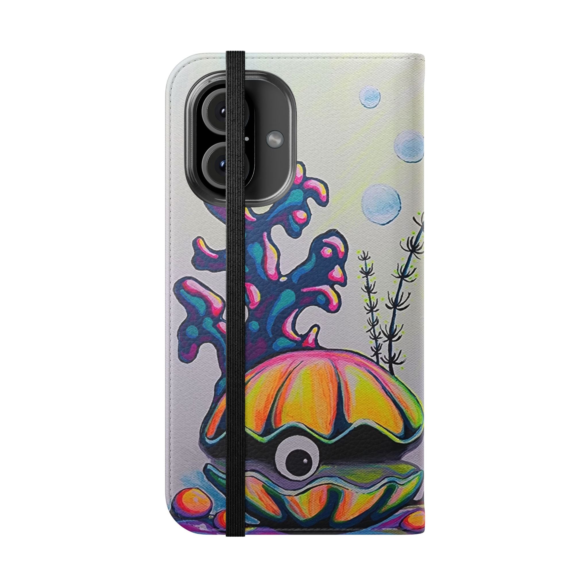 Cyclops Clam Flip Phone Case – Wallet Cover with Card Slots