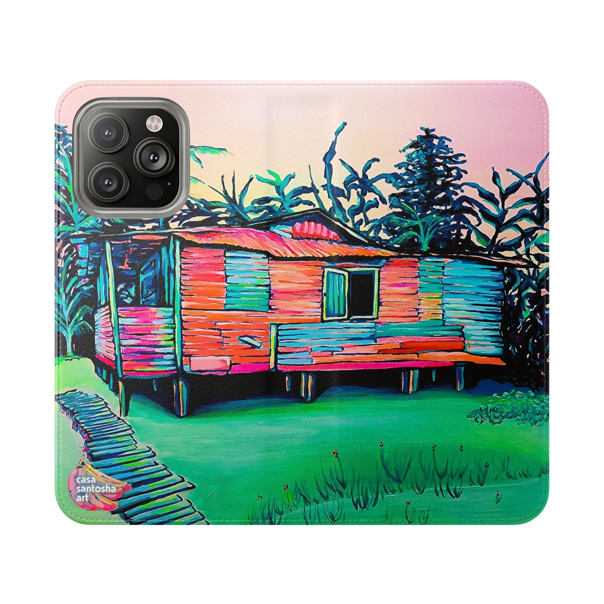 Luis Russell House Bocas Flip Phone Case – Wallet Cover with Card Slots