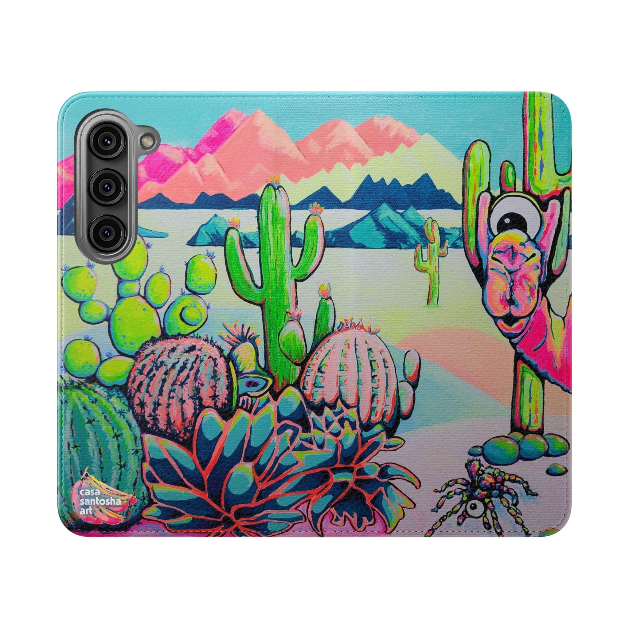 Cyclops Camel Flip Phone Case – Wallet Cover with Card Slots