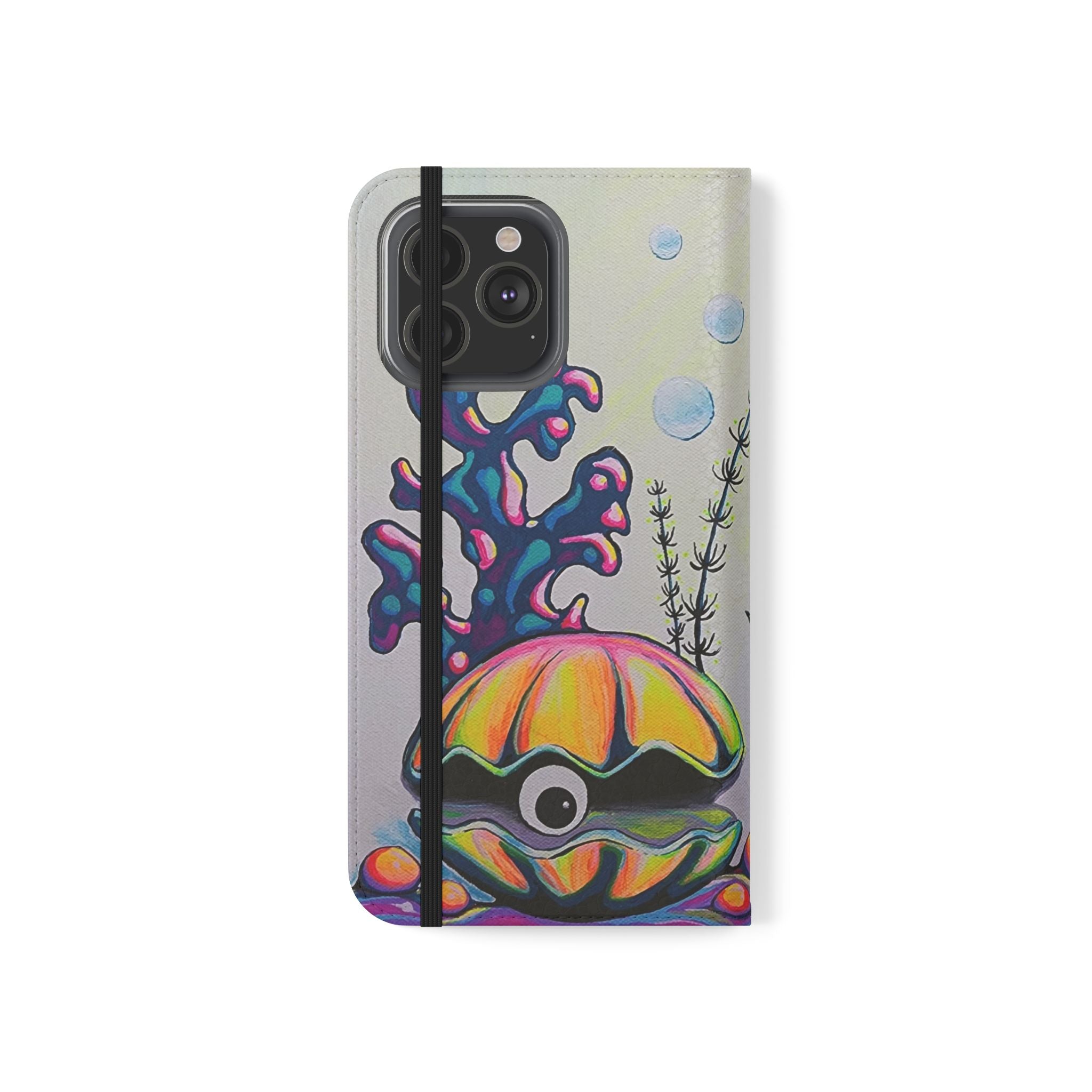 Cyclops Clam Flip Phone Case – Wallet Cover with Card Slots
