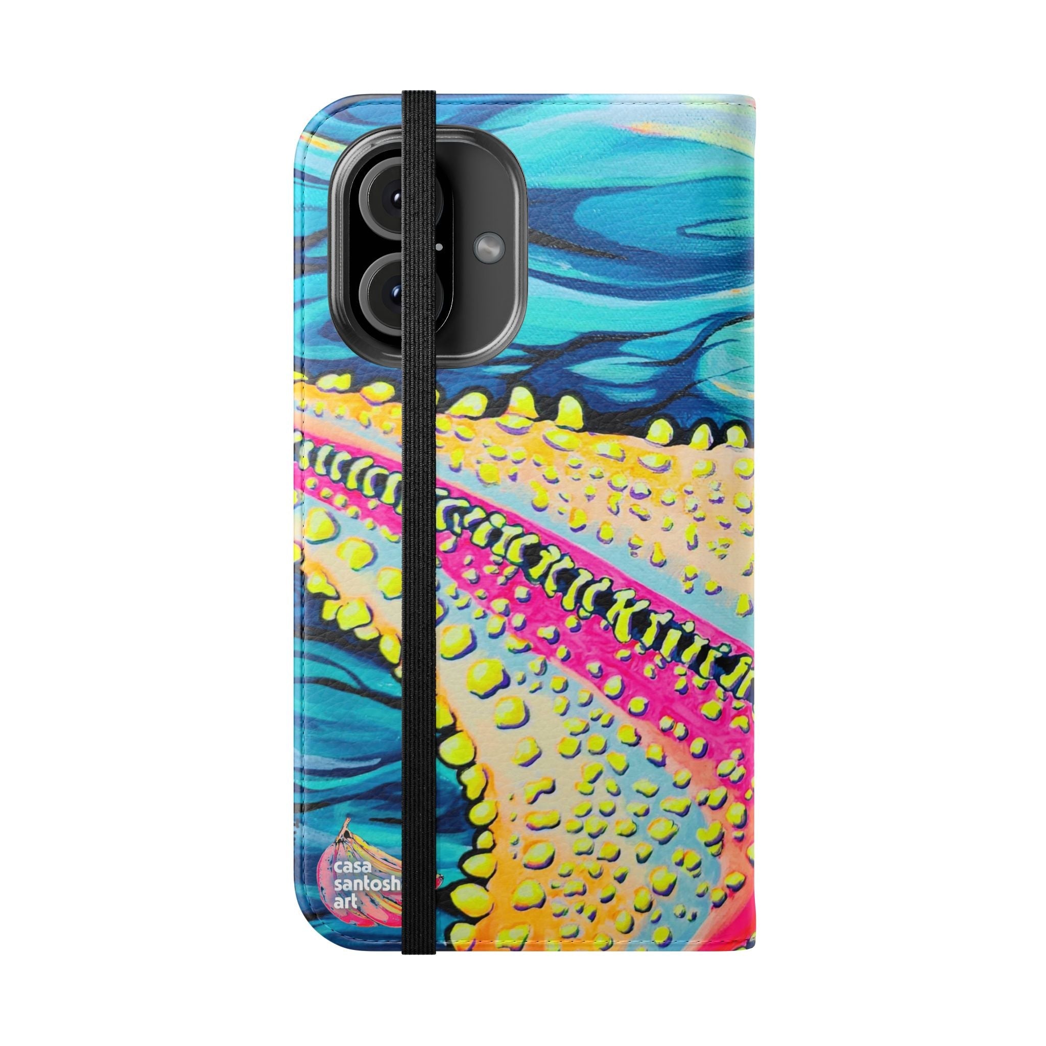 Starfish Beach Bocas Flip Phone Case – Wallet Cover with Card Slots