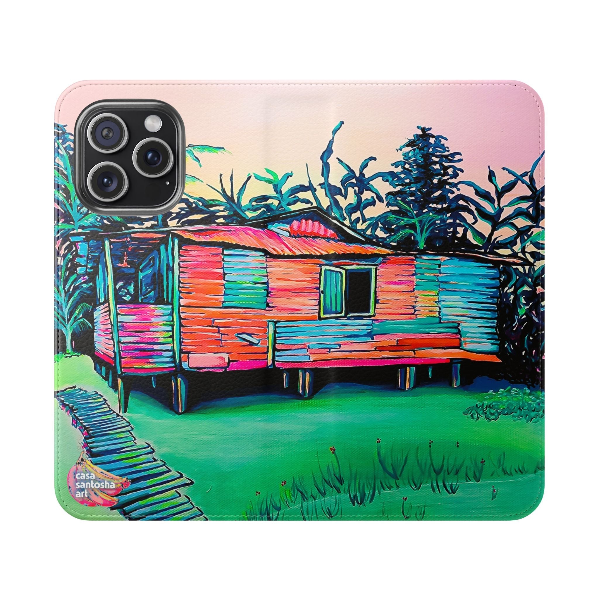 Luis Russell House Bocas Flip Phone Case – Wallet Cover with Card Slots