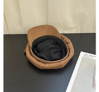 Bear Ears Suede Fleece Hat