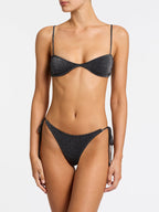 Sequins Triangle Style Bikini Swimsuit