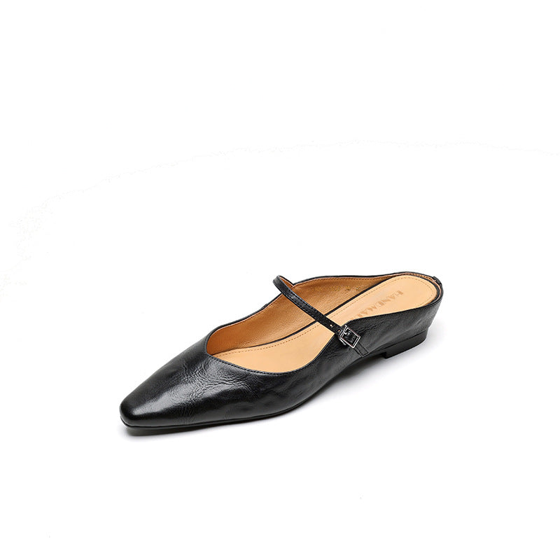 Slip-On Sandals with a Single Strap