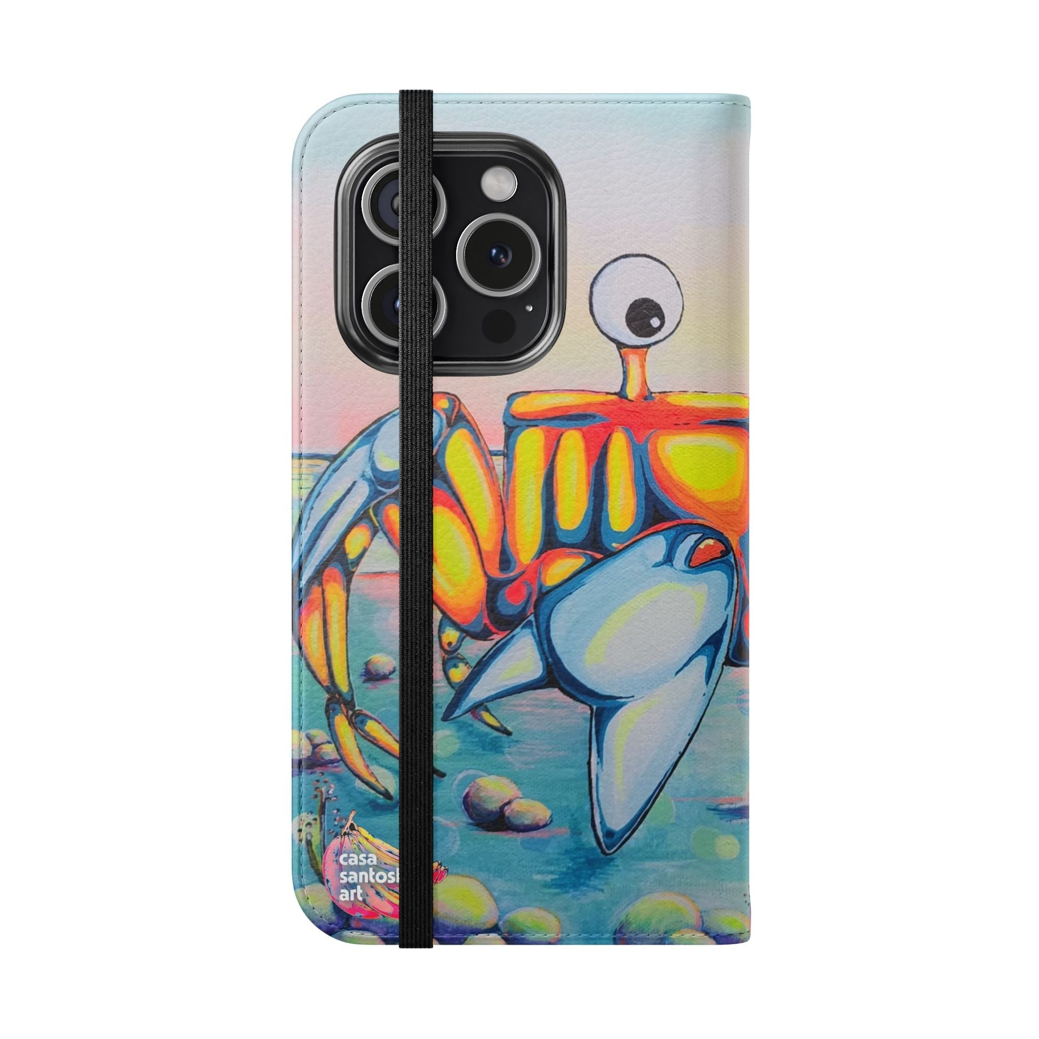 Cyclops Crab Flip Phone Case – Wallet Cover with Card Slots