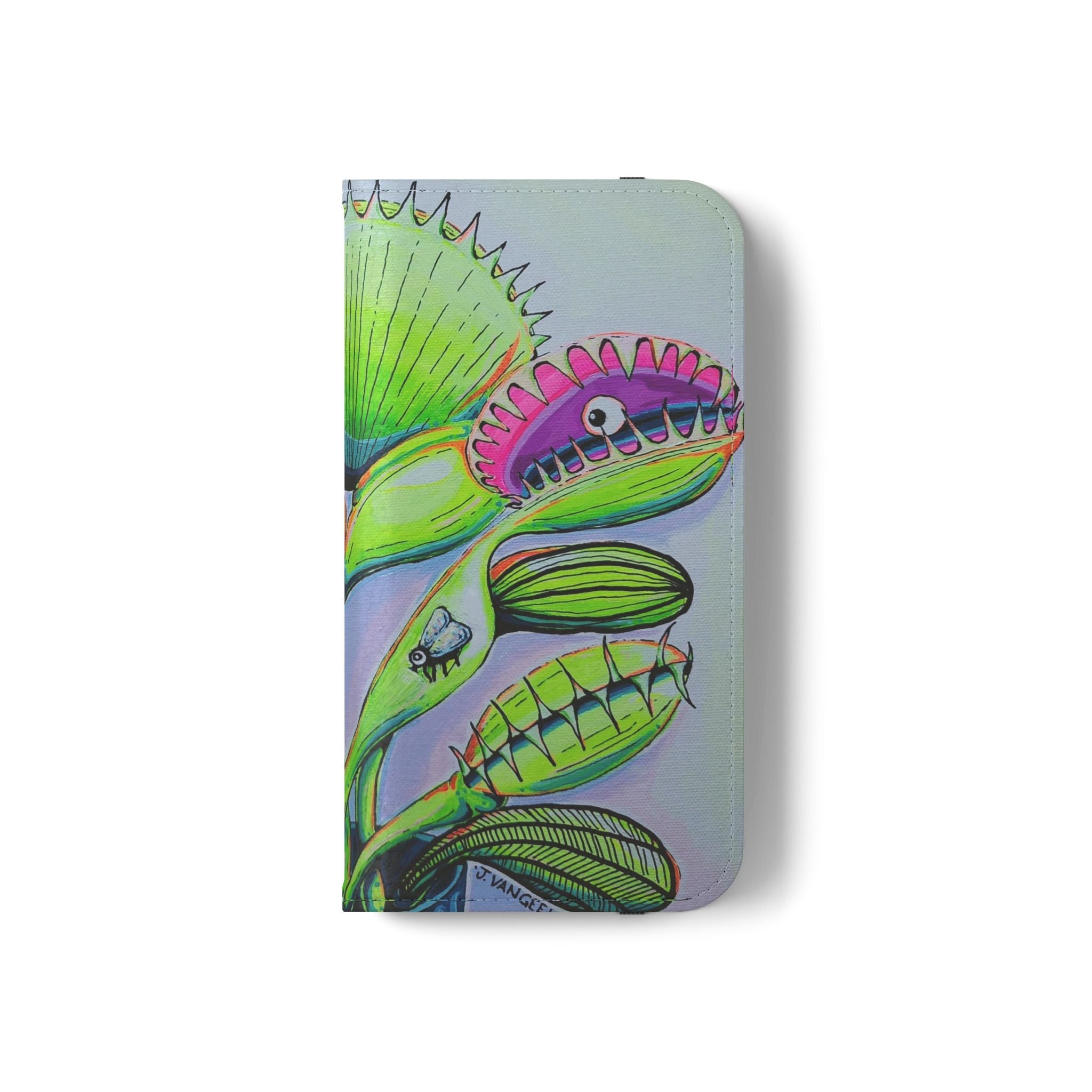 Cyclops Venus Fly Trap Flip Phone Case – Wallet Cover with Card Slots