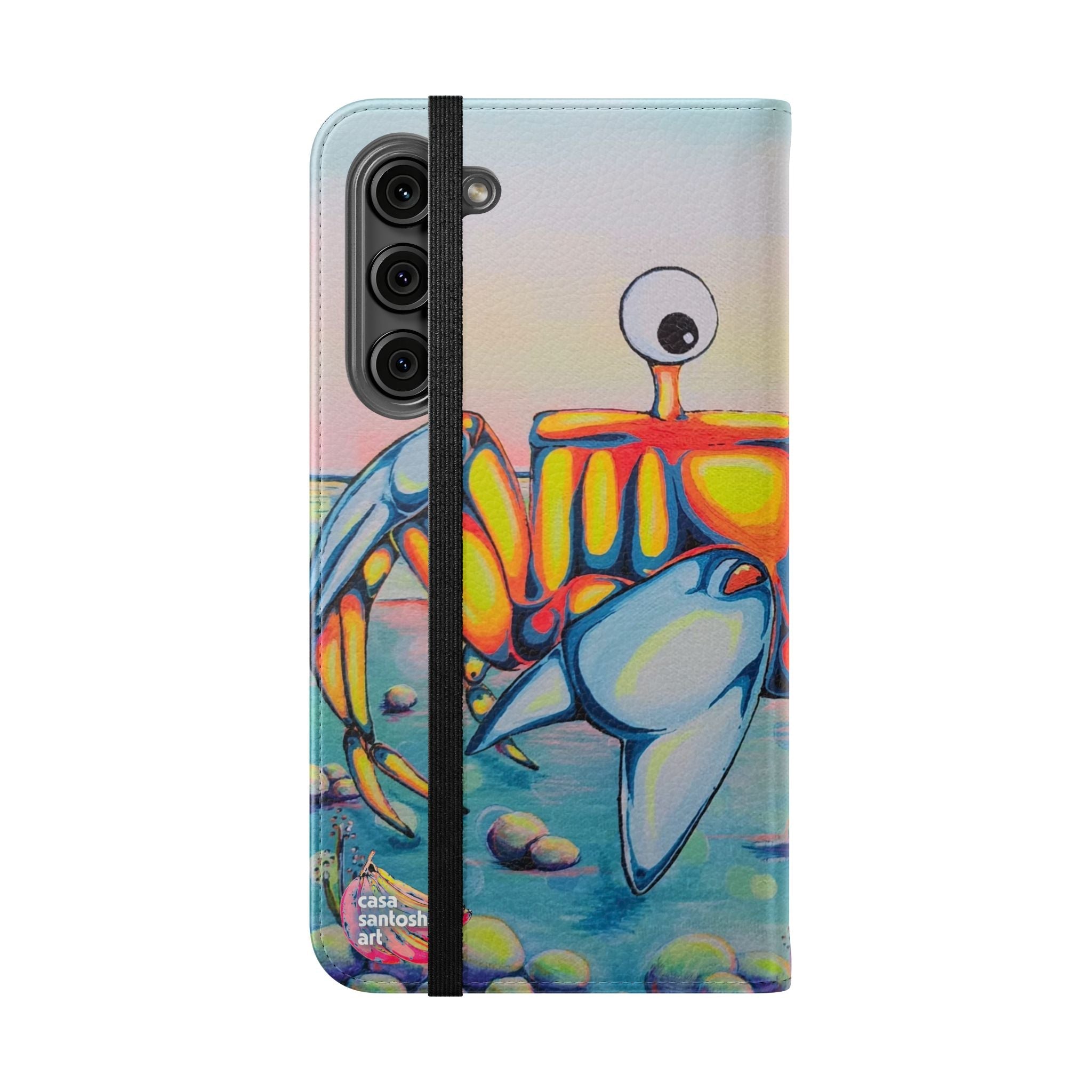 Cyclops Crab Flip Phone Case – Wallet Cover with Card Slots