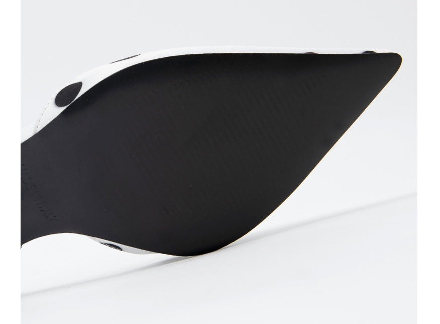 Pointed Toe Polka Dot Slingback Heels