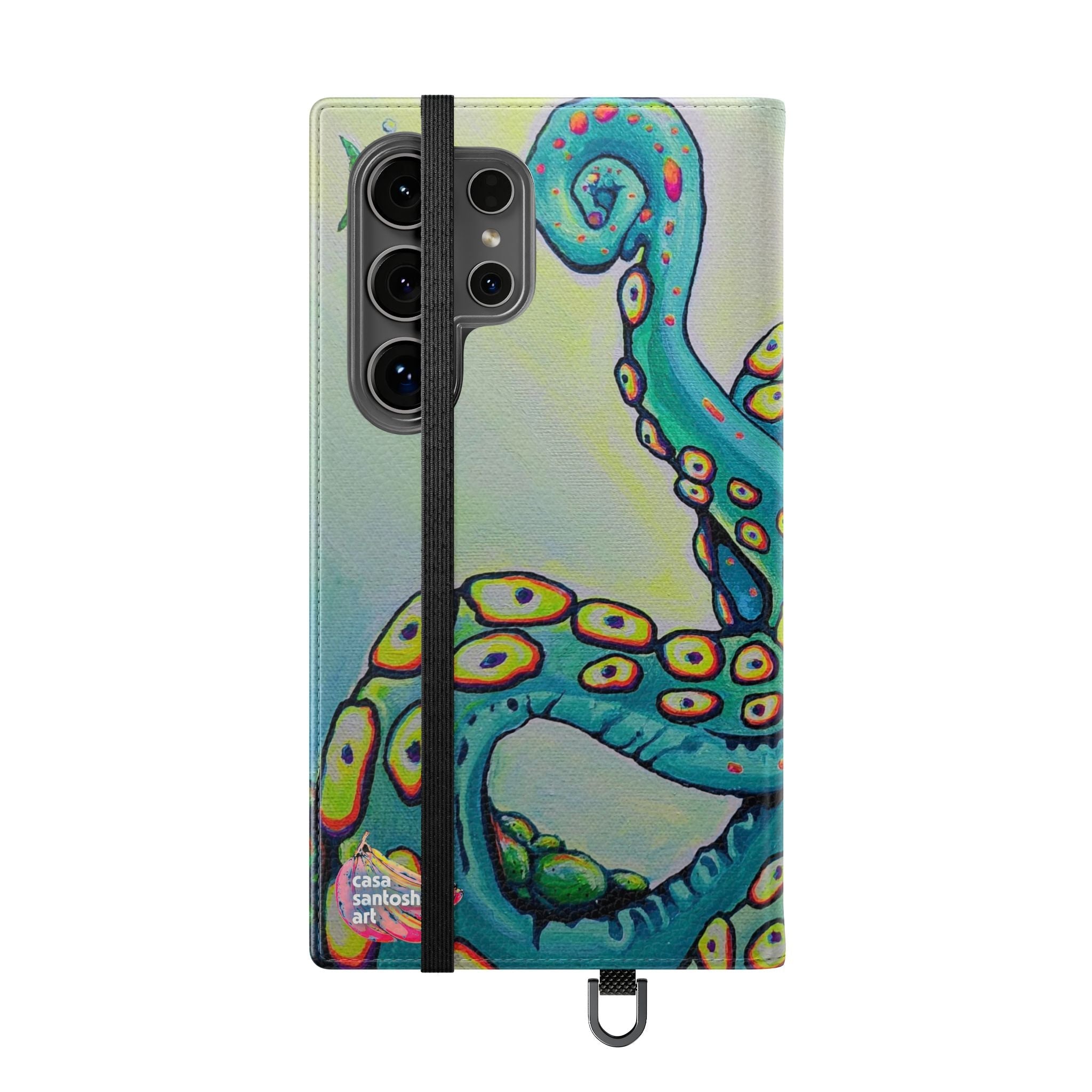 Cyclops Octopus Flip Phone Case – Wallet Cover with Card Slots