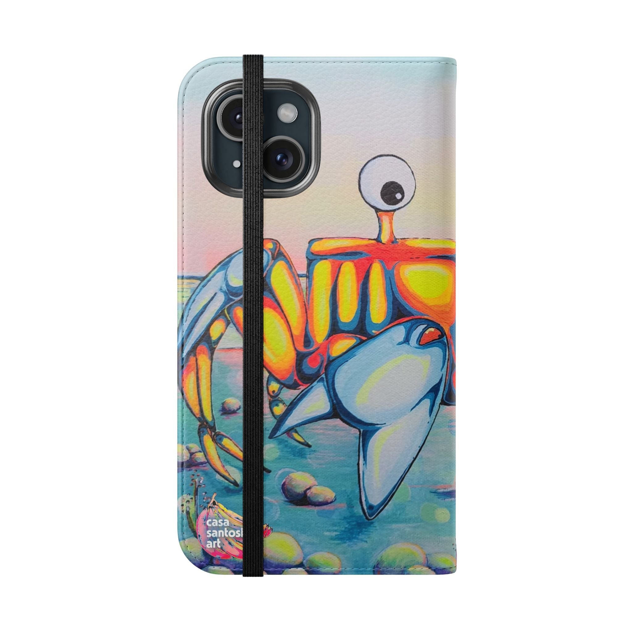 Cyclops Crab Flip Phone Case – Wallet Cover with Card Slots