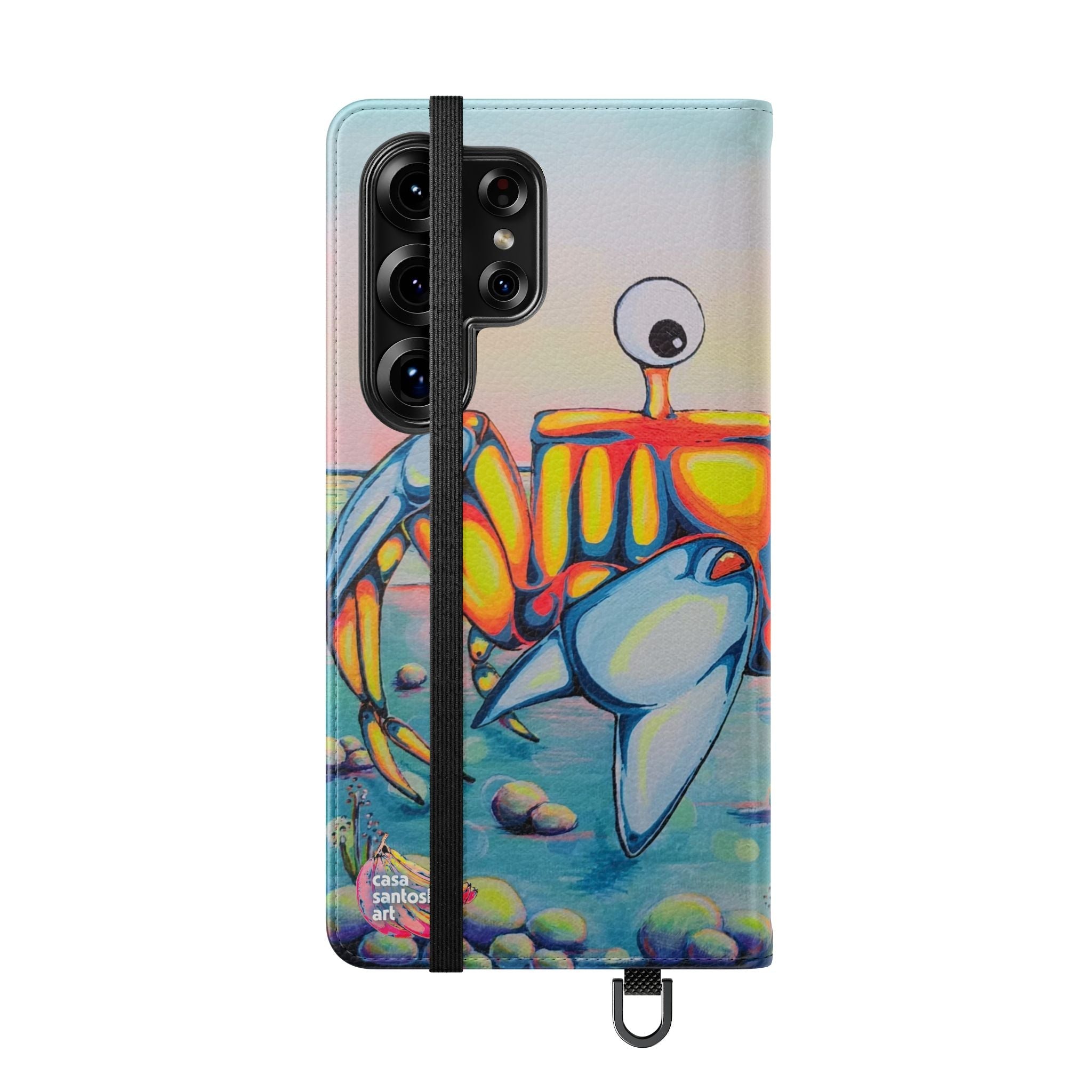 Cyclops Crab Flip Phone Case – Wallet Cover with Card Slots
