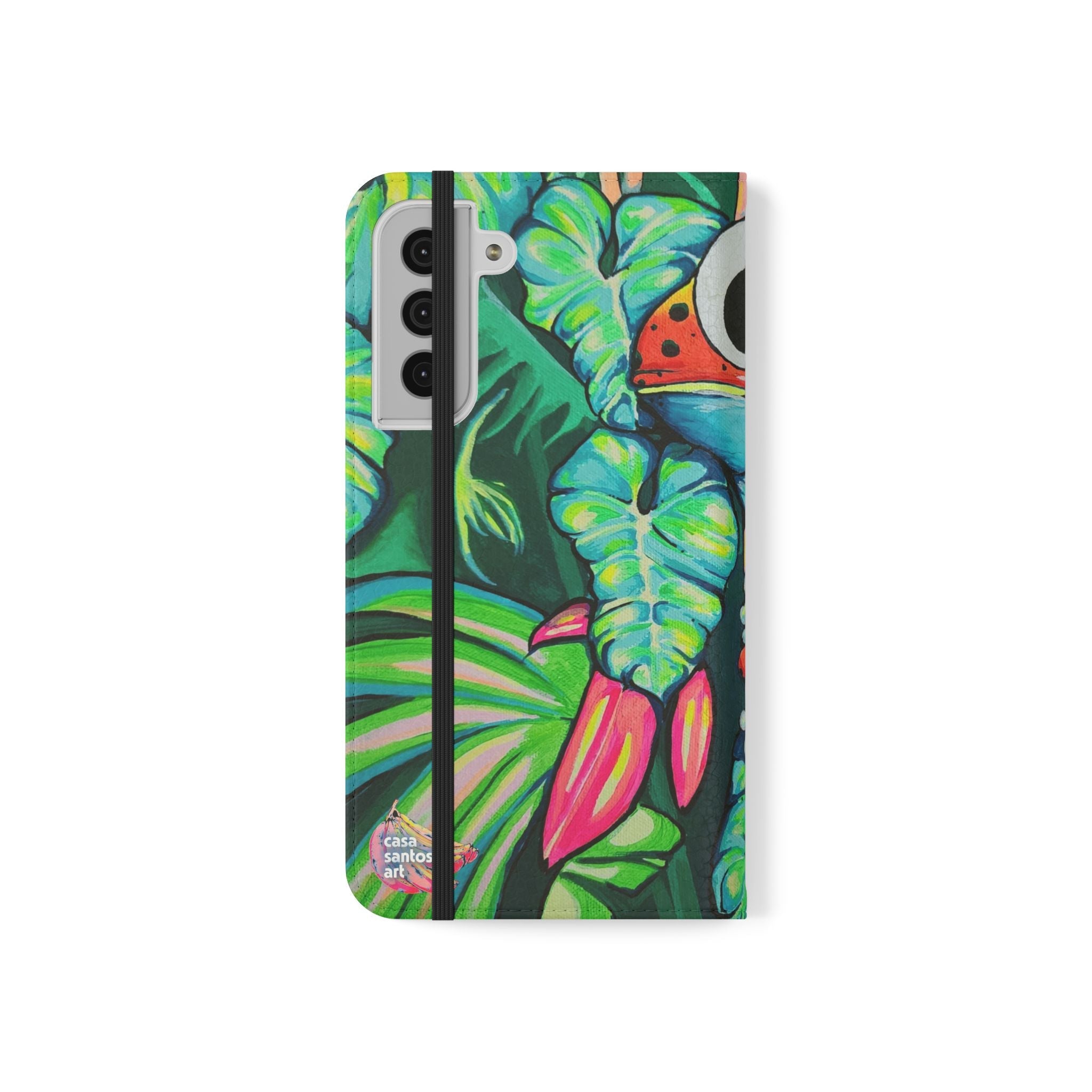 Cyclops Red Frog Flip Phone Case – Wallet Cover with Card Slots