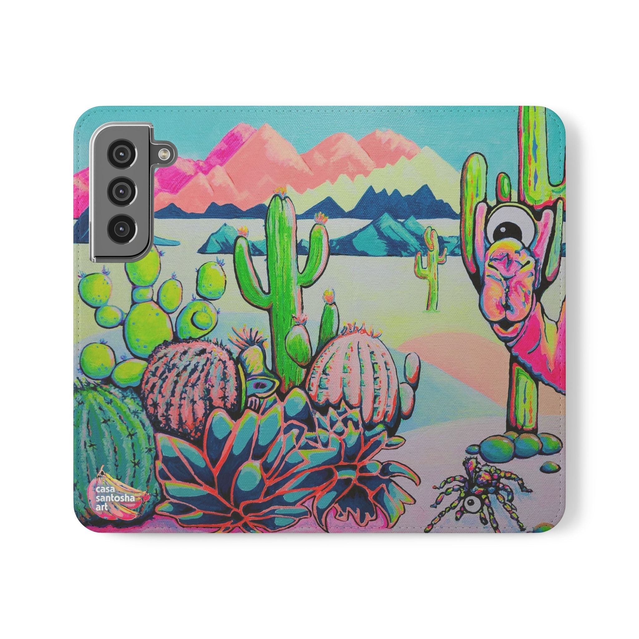 Cyclops Camel Flip Phone Case – Wallet Cover with Card Slots