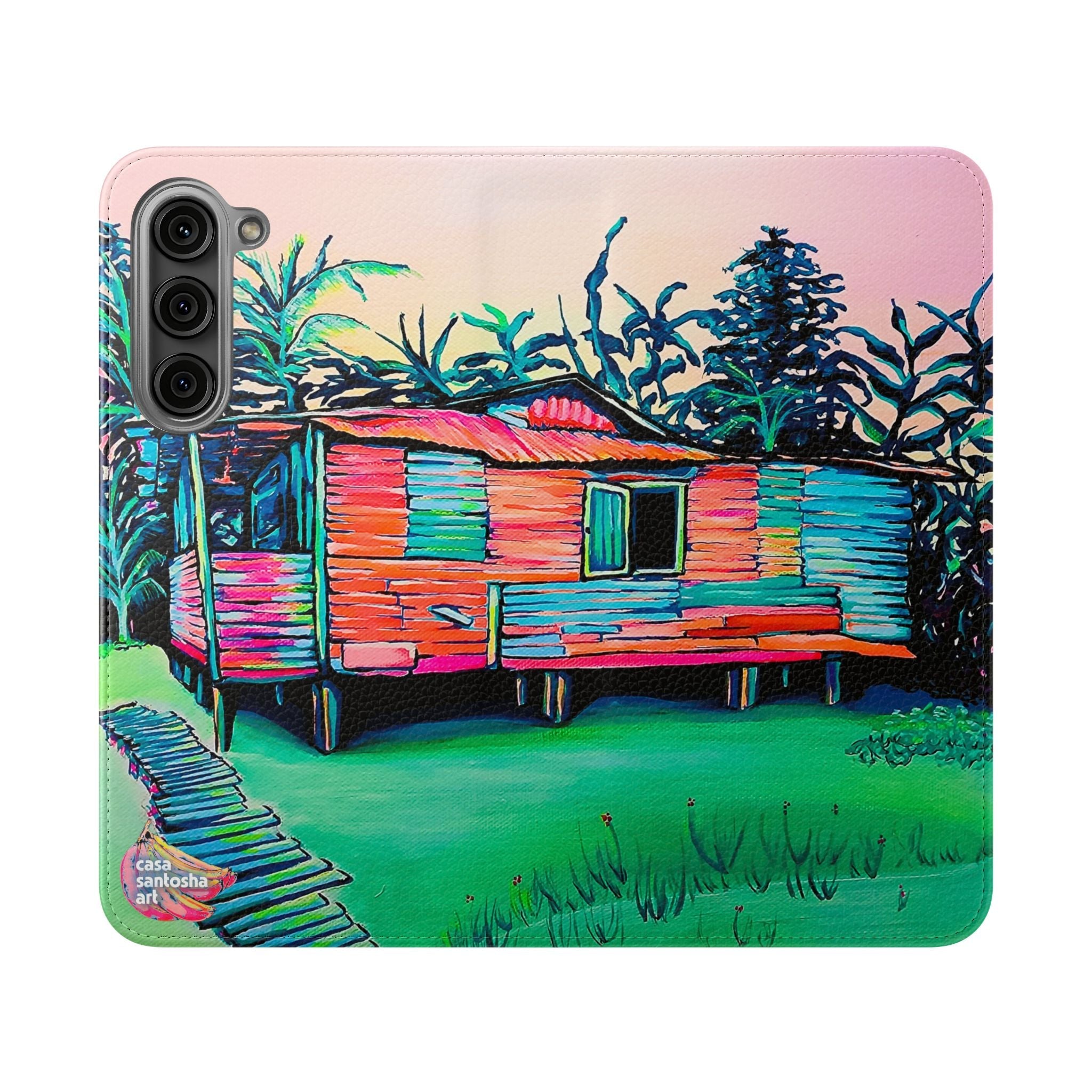 Luis Russell House Bocas Flip Phone Case – Wallet Cover with Card Slots