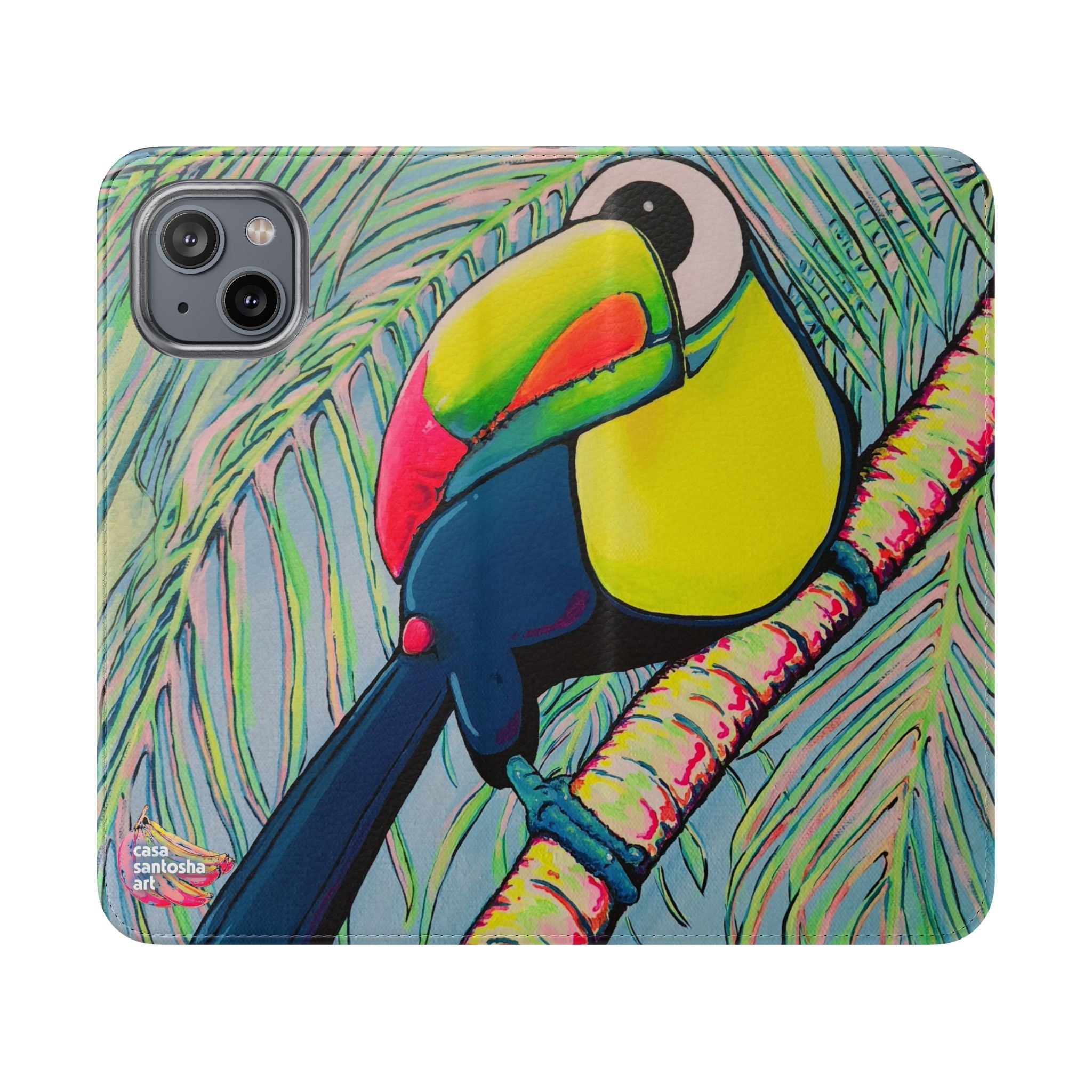 Cyclops Toucan Flip Phone Case – Wallet Cover with Card Slots